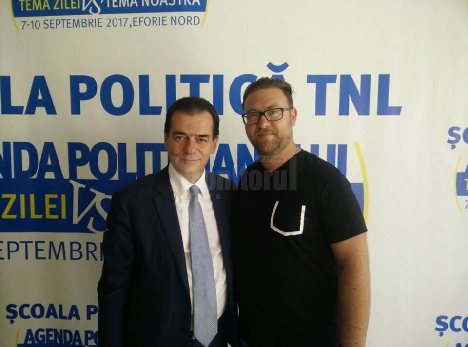 Liderul TNL Suceava, Alexandru Șalup, alături de președintele liberalilor, Ludovic Orban