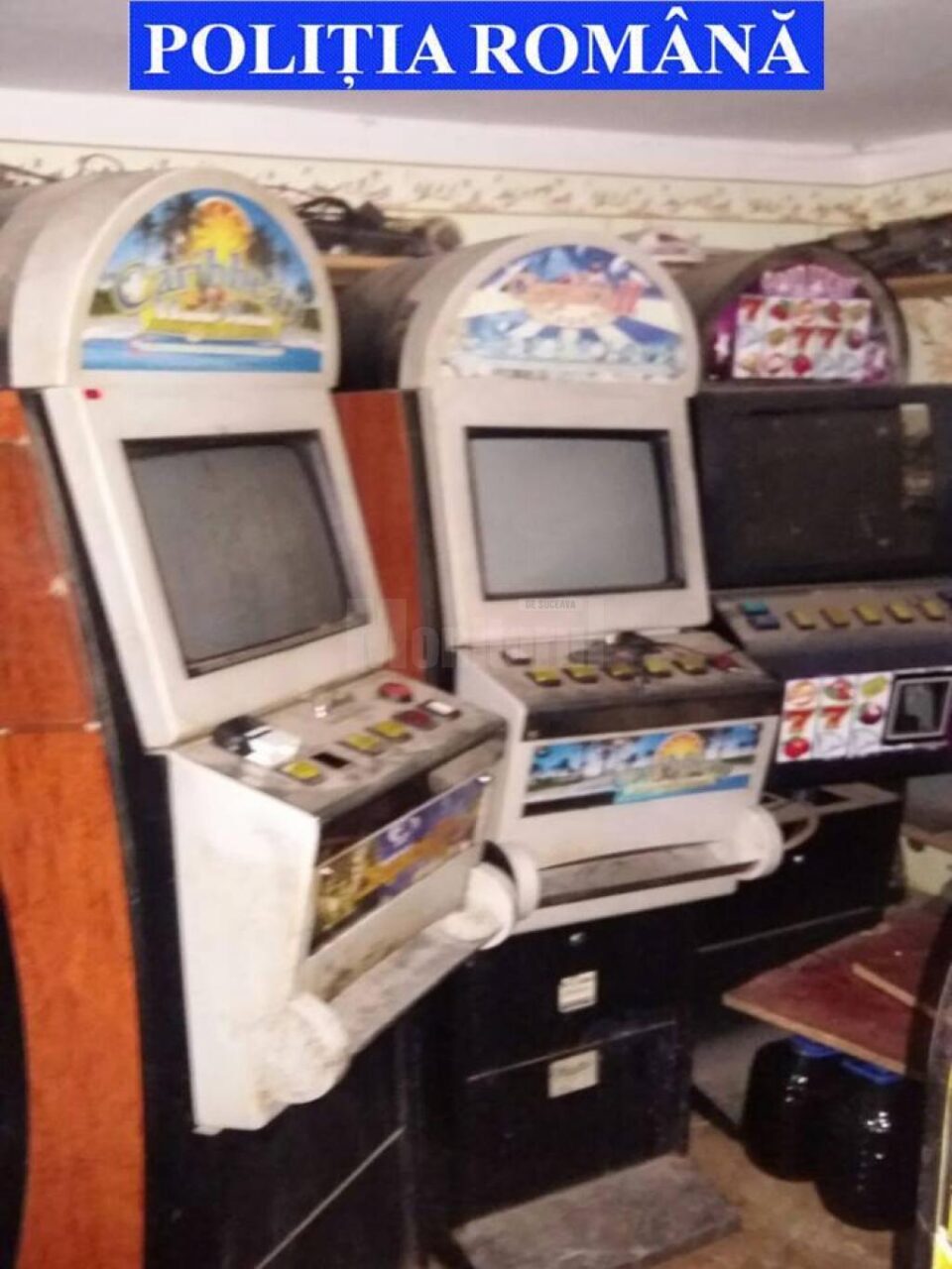 23 de aparate tip slot-machine, confiscate de polițiști