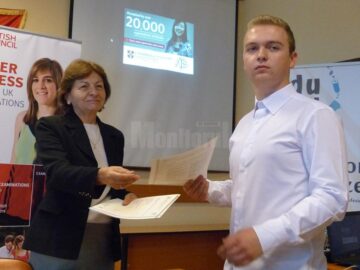 Certificatele au fost înmânate de Eleonora Olaru - Consiliul Britanic