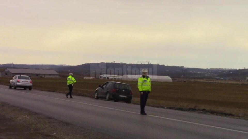 Polițiștii au oprit mașina abia după o urmărire de un kilometru