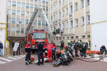 Simularea unei intervenții majore la Spitalul Județean