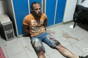 Ioan Beșa după lupta inegală cu polițistul pe care l-a atacat mișelește și l-a ucis