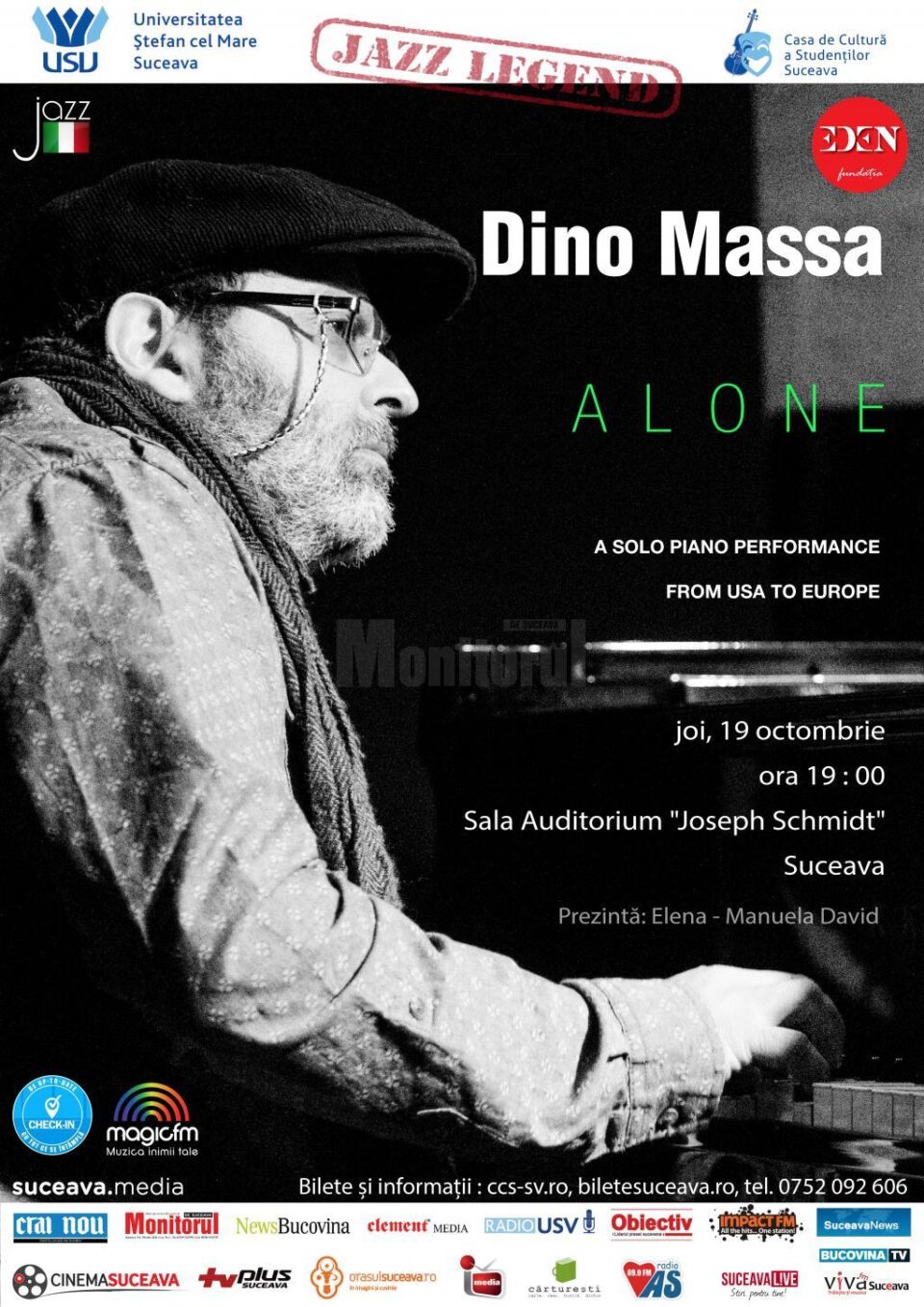 Concert de jazz susținut de Dino Massa