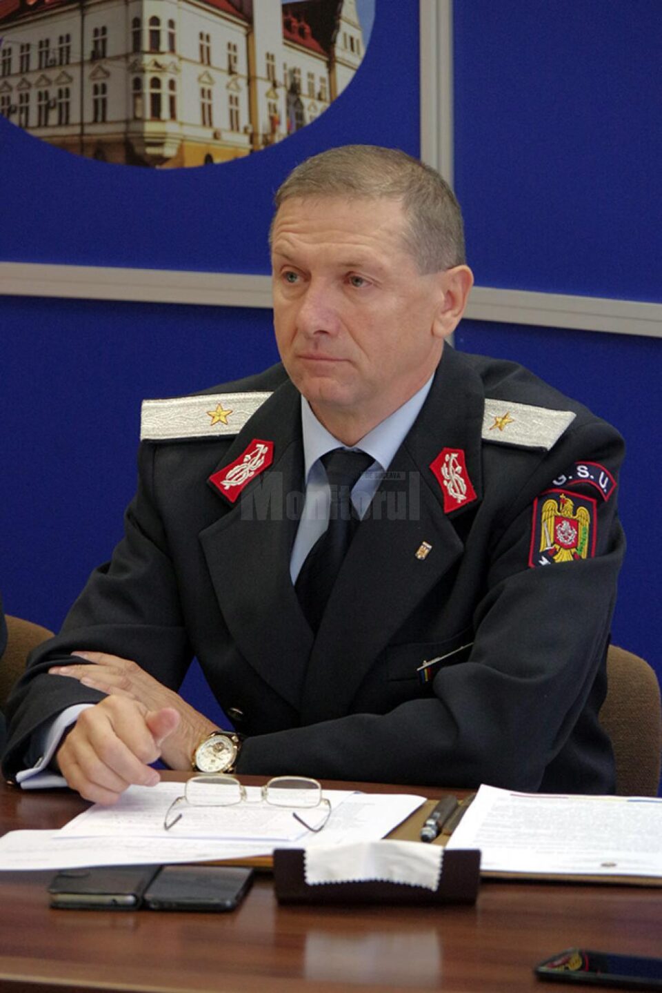 Șeful ISU Suceava, generalul de brigadă Ioan Burlui