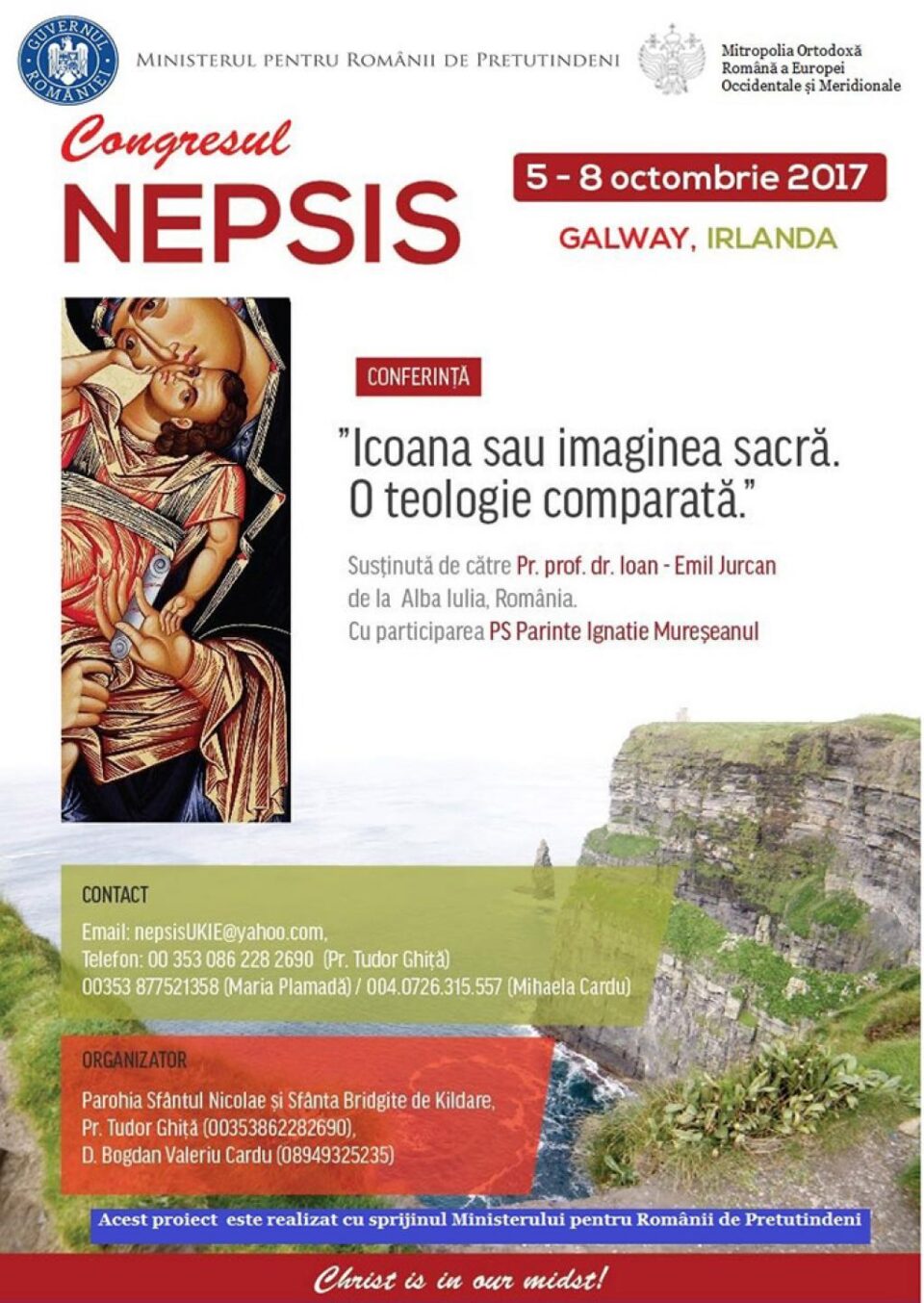 Conferința ”Icoana sau imaginea sacră. O teologie comparată”, susținută de pr. prof. univ. Ioan Emil Jurcan Conferința ”Icoana sau imaginea sacră. O teologie comparată”, susținută de pr. prof. univ. Ioan Emil Jurcan