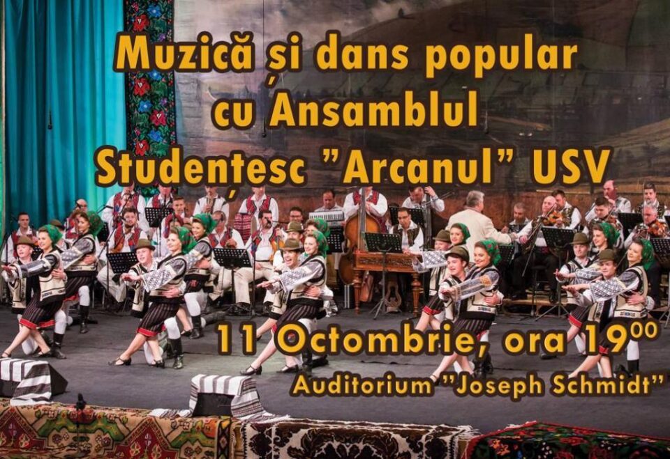 Muzică și dans popular cu Ansamblul Studențesc „Arcanul” USV