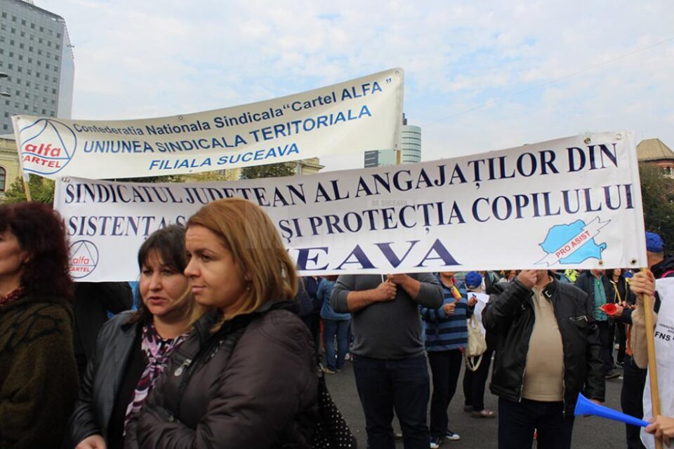 Suceveni la mitingul din Piața Victoriei