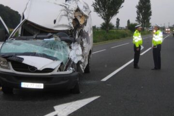 Mașina condusă de sucevean. Foto: Ziarul de Bacău