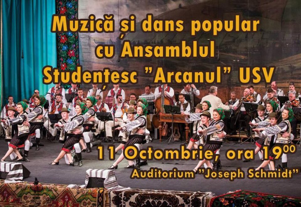 Muzică și dans popular cu Ansamblul Studențesc „Arcanul” USV
