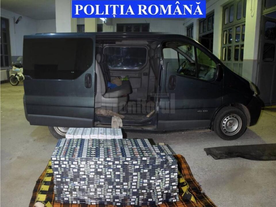 Țigări de contrabandă de peste 50.000 de lei, confiscate de polițiștii din Fălticeni