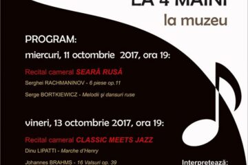 Concert de pian la patru mâini, la Muzeul de Istorie