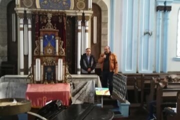 Despre însemnătatea momentului au luat cuvântul istoricul Daniel Hrenciuc și președintele Comunității Evreiești din Rădăuți, Igo Sigi Koffler