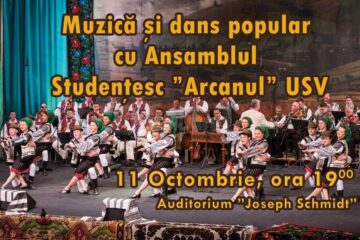 Muzică și dans popular, astăzi, cu Ansamblul Studențesc „Arcanul” USV