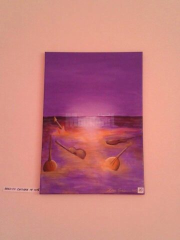 Expoziția de pictură ”Armonia chitarelor”, semnată de Dana Grădinaru, la Casa de Cultură Gura Humorului