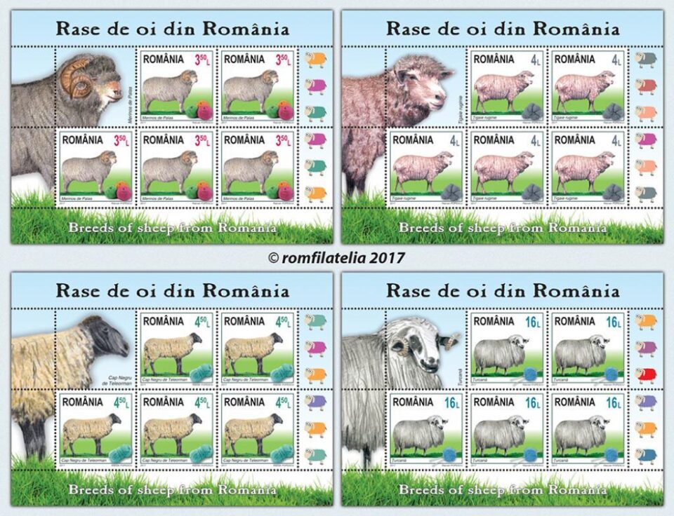 Emisiunea de mărci poștale „Rase de oi din România”
