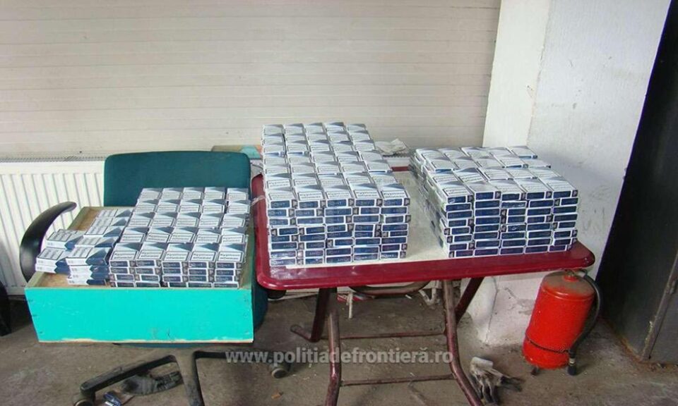 Cea mai mare cantitate de țigări de contrabandă a fost depistată de polițiștii de frontieră, în zona Sectorului de Fontieră Brodina