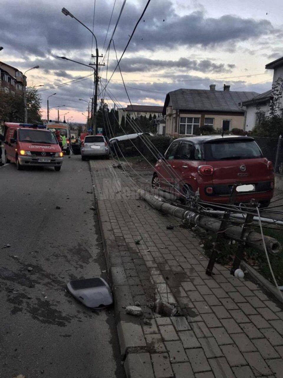 Dezastrul care a rămas în urma accidentului