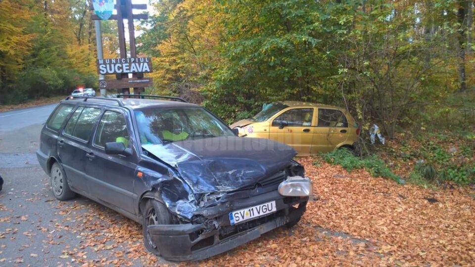 Accidentul s-a petrecut chiar la ieșirea din municipiul Suceava