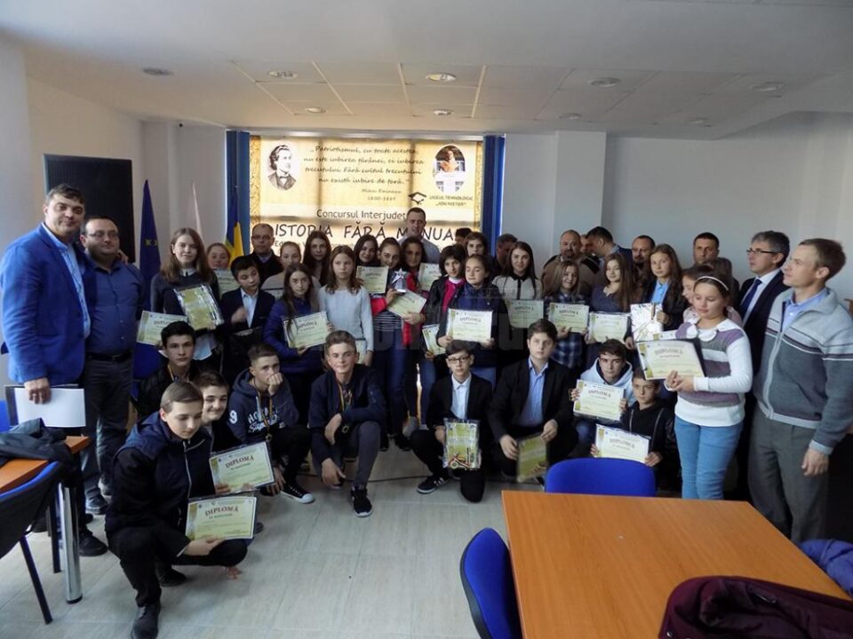 Concursul interjudețean “Istoria fără manual”, ediția a VI-a, la Liceul Tehnologic “Ion Nistor”