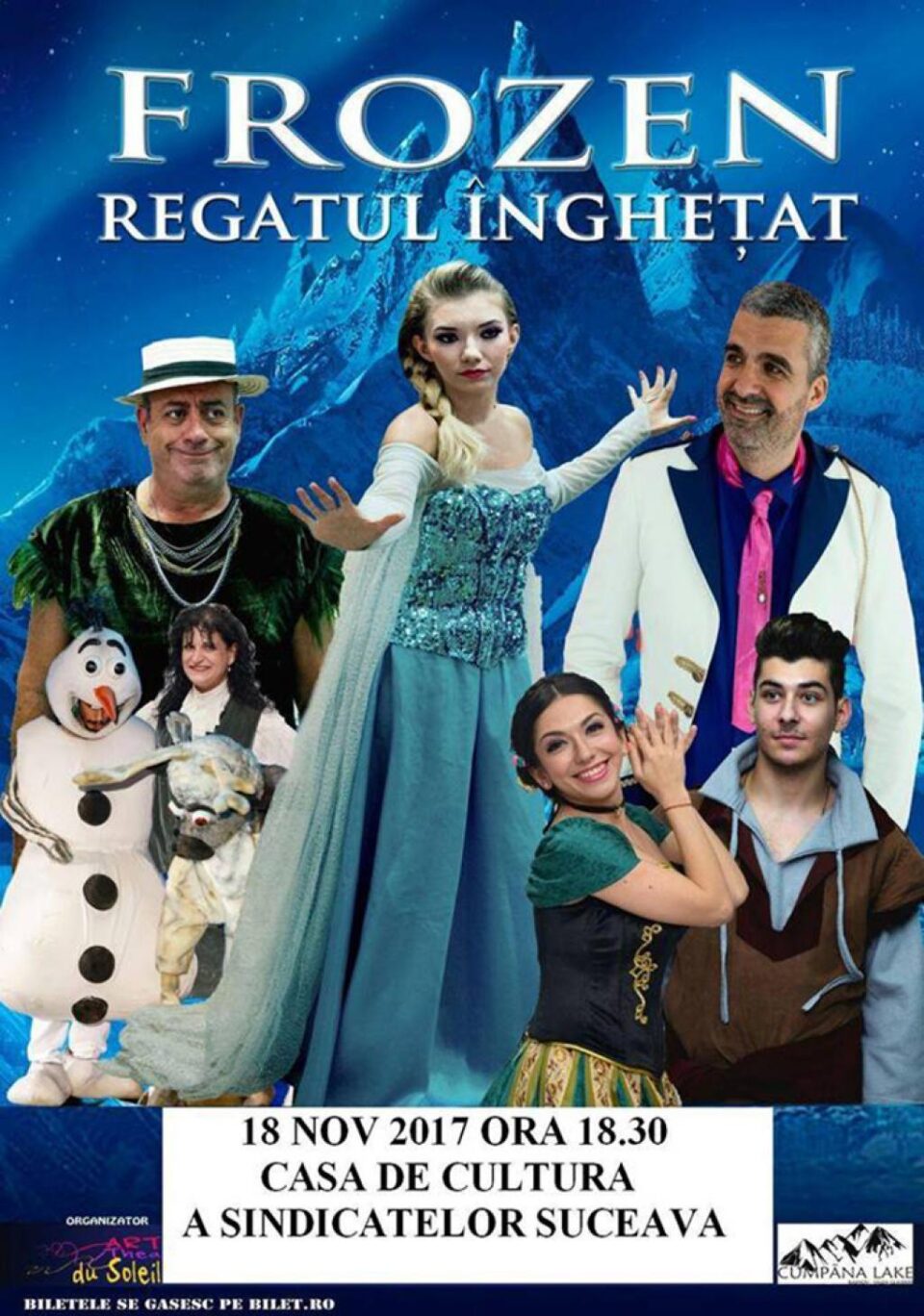 Un spectacol muzical cu dansuri și momente de balet unice, costume și decoruri de basm, pe scena suceveană