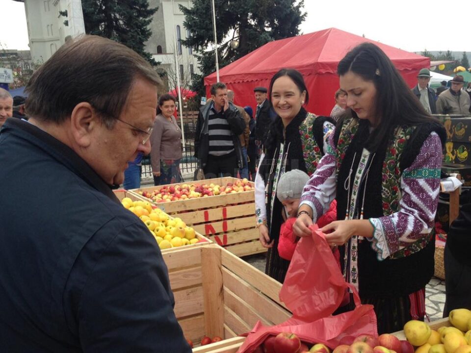 Gheorghe Flutur a fost prezent ieri la Târgul Mărului
