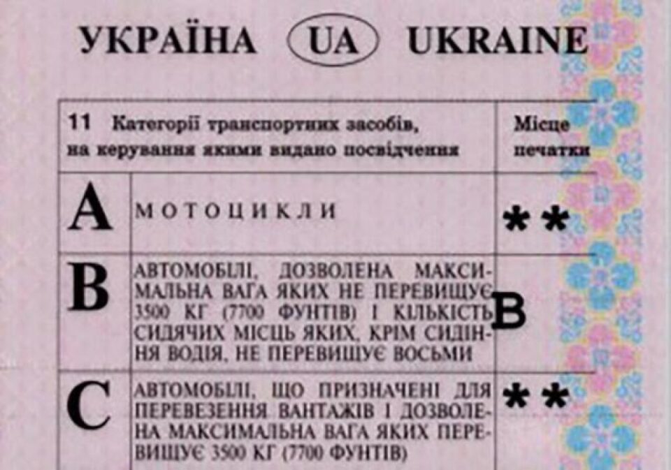 Permis ucrainean