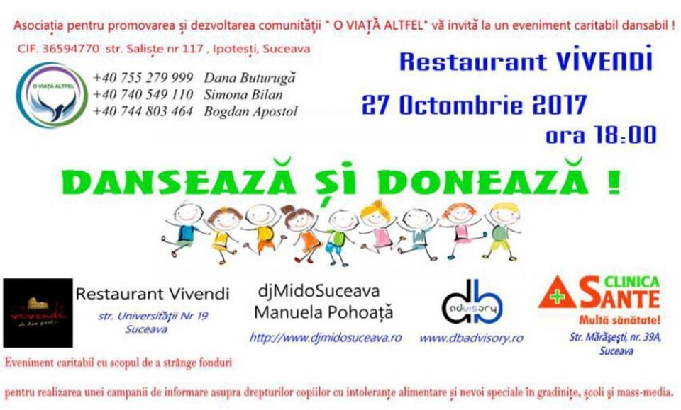 „Dansează și donează!”, eveniment caritabil la Vivendi