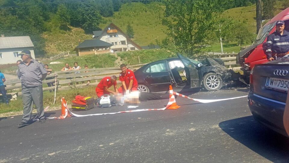 Accidentul de circulație din data de 17 august a.c. care a dus la moartea fostului agent de poliție de frontieră Vasile A. Marocico. Foto: Beatrice Calancea