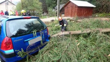 Vijelia de ieri a afectat circulația rutieră în zona de munte și a lăsat localități fără curent electric