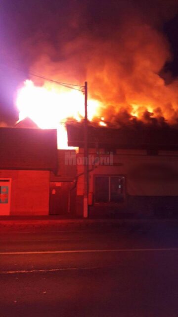 Incendiu la Vama in timpul noptii