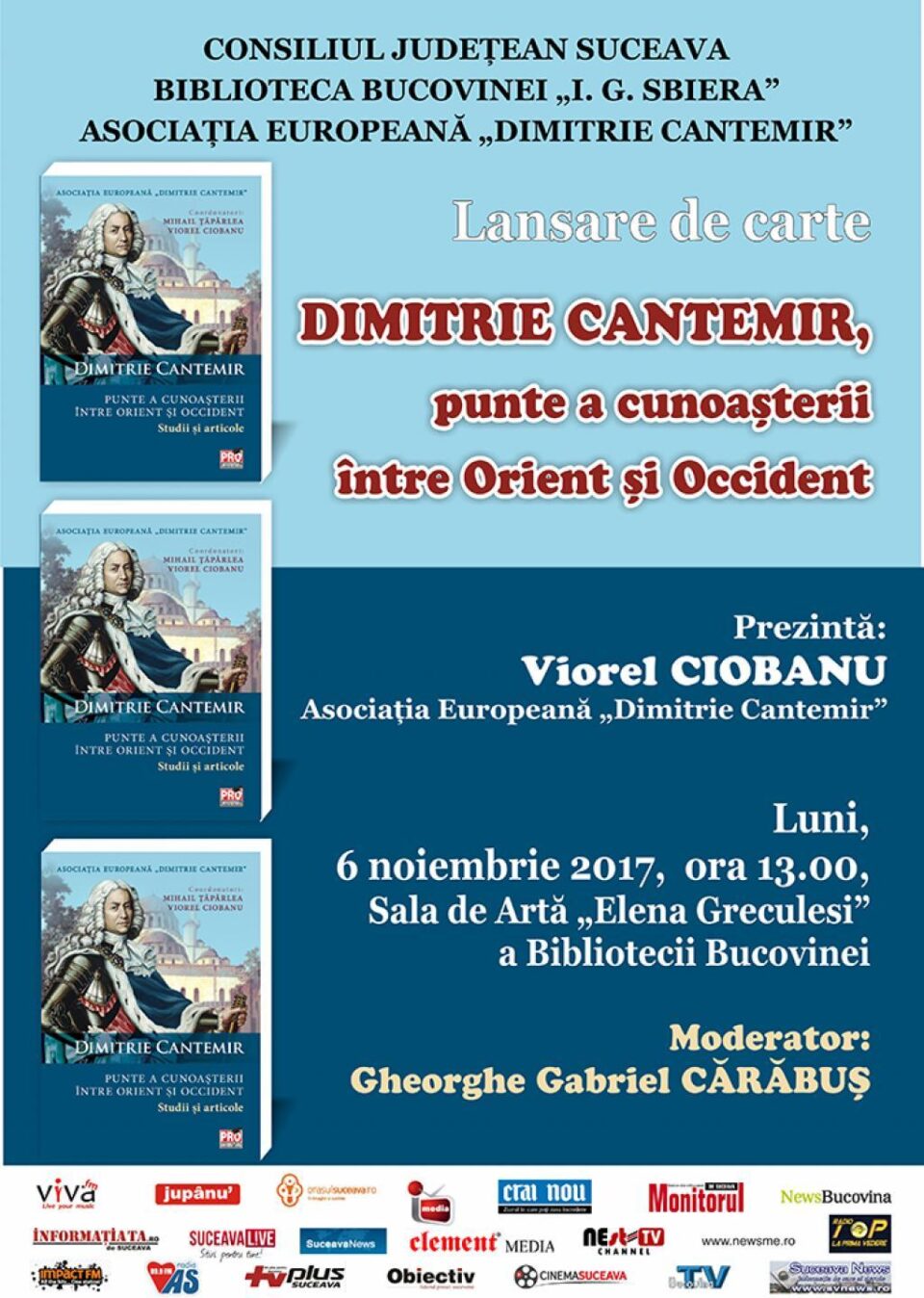 „Dimitrie Cantemir, punte a cunoașterii între Orient și Occident”