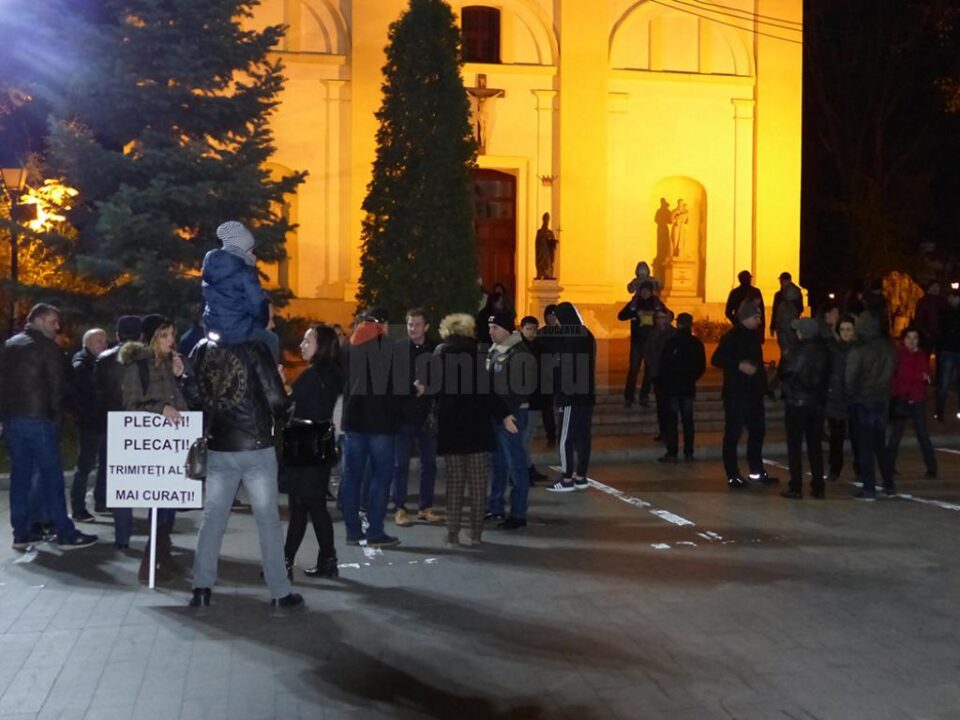 Sucevenii au protestat împotriva modificării legilor justiției