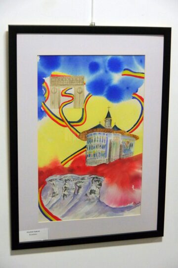 Expoziția de pictură ,,99 + 1=100”, realizată de copiii de la Așezământul „Sfântul Ierarh Leontie” Rădăuți