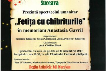 Spectacol umanitar pentru familia preotului Gavril, pe 21 noiembrie, în comuna Rădășeni
