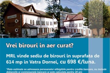 MRL vinde sediu de birouri in suprafata de 614 mp in Vatra Dornei, cu 698€/luna