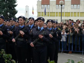 Depunere de jurământ și cerere în căsătorie la Școala Militară de Subofițeri de Jandarmi din Fălticeni