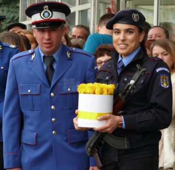 Depunere de jurământ și cerere în căsătorie la Școala Militară de Subofițeri de Jandarmi din Fălticeni