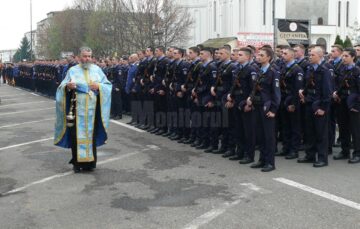 Depunere de jurământ și cerere în căsătorie la Școala Militară de Subofițeri de Jandarmi din Fălticeni
