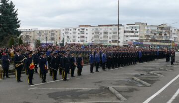 Depunere de jurământ și cerere în căsătorie la Școala Militară de Subofițeri de Jandarmi din Fălticeni