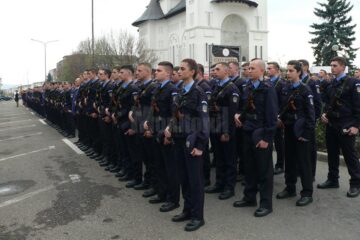 Depunere de jurământ și cerere în căsătorie la Școala Militară de Subofițeri de Jandarmi din Fălticeni