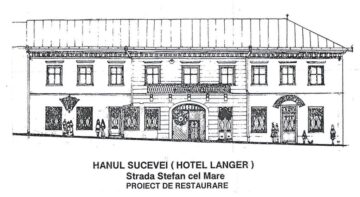 Schița proiectului de restaurare a Hanului Langer