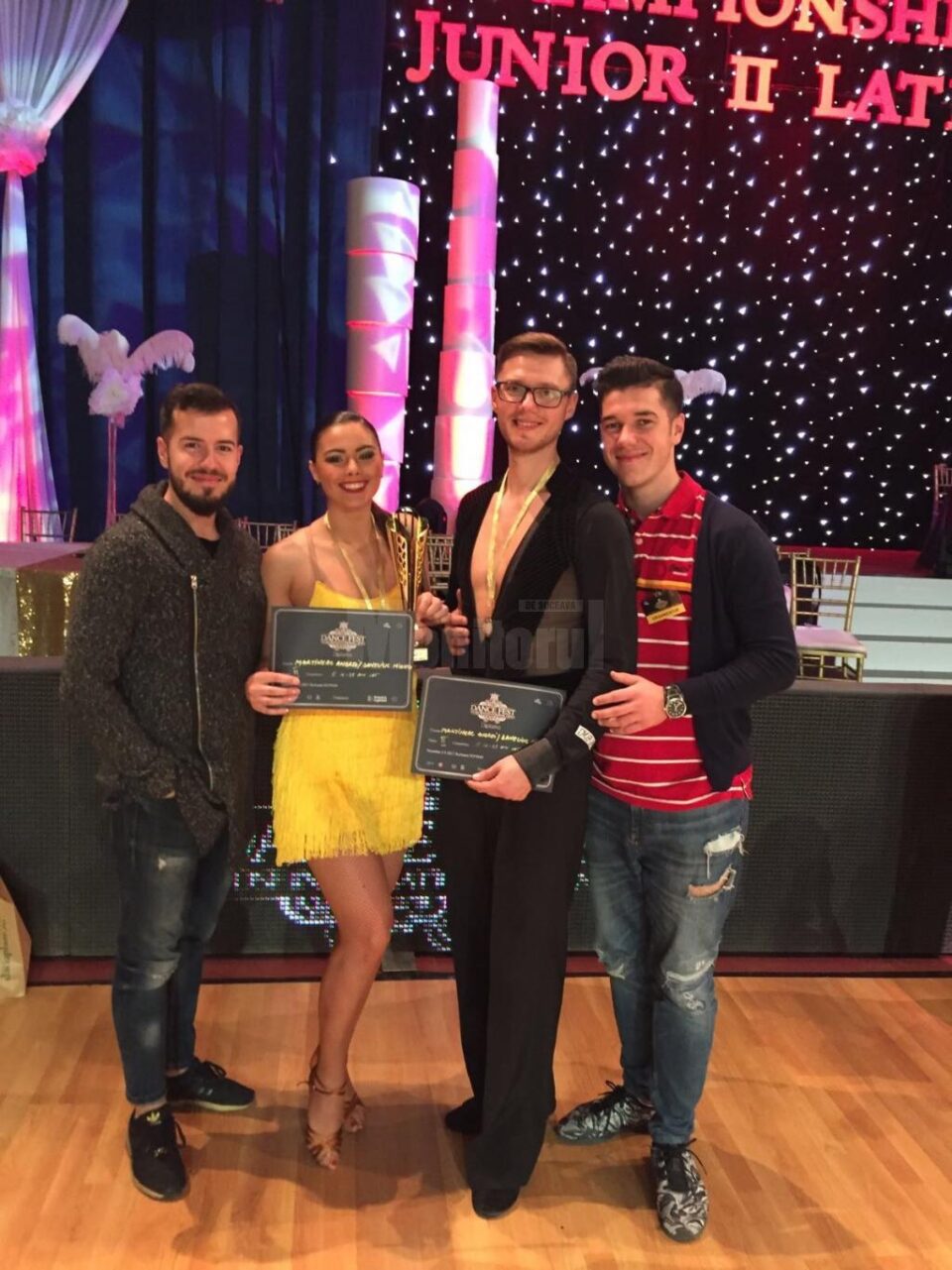 Șapte medalii pentru sportivii Clubului de dans sportiv "Bucovina Dance Studio" Suceava, la Campionatul Mondial Junior II LATINO și WDSF Dance Fest 2017