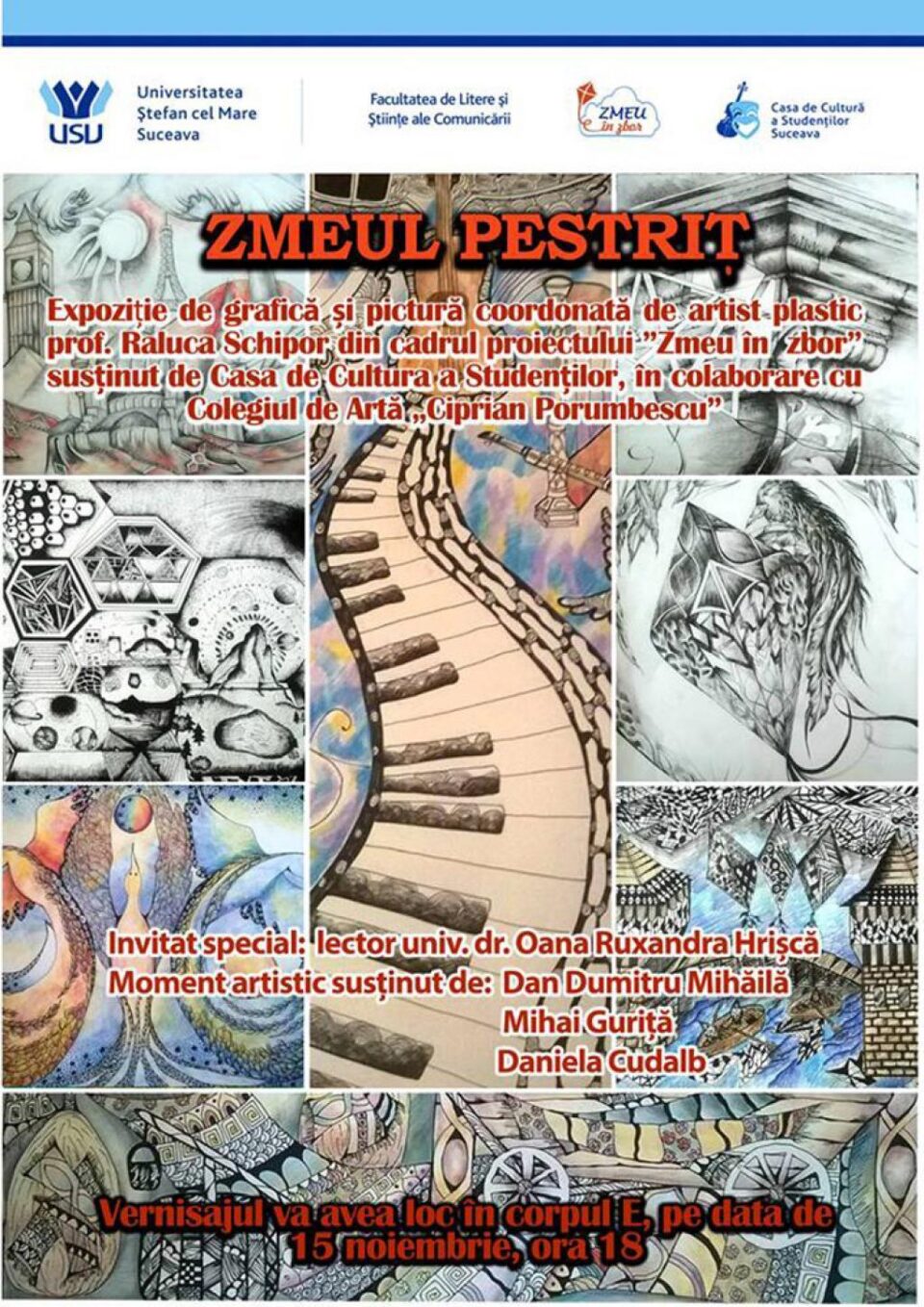 Zmeu în zbor – Zmeul pestriț, la Universitatea din Suceava
