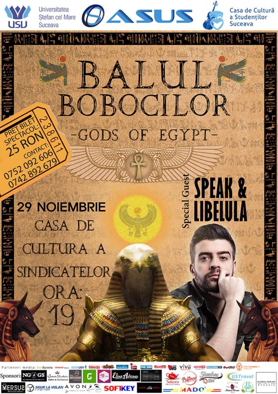 Speak și Libelula cântă la Balul Bobocilor de la Universitatea din Suceava