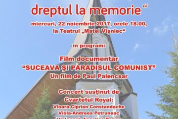 "Suceava, dreptul la memorie", la Teatrul "Matei Vișniec"