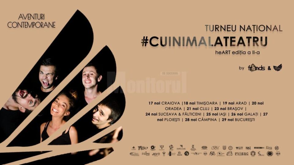 Spectacol de teatru caritabil, vineri, la Suceava și Fălticeni