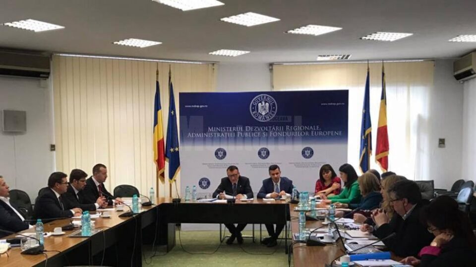 Viceprimarul Harsovschi la întâlnirea cu miniștrii, la București