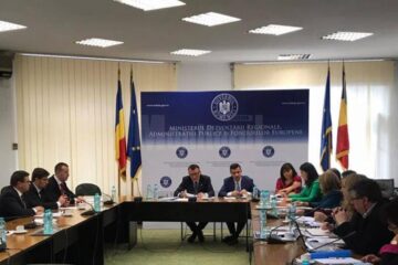 Viceprimarul Harsovschi la întâlnirea cu miniștrii, la București