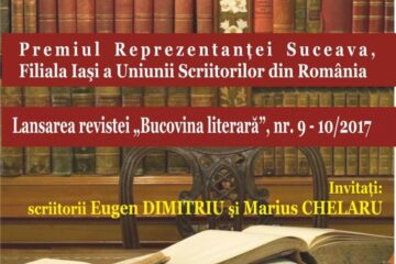 Eugen Dimitriu, premiat de Reprezentanța Suceava a Filialei Iași a USR, la Biblioteca Bucovinei
