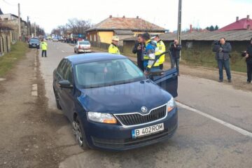 Autoturismul care a lovit grupul de copii